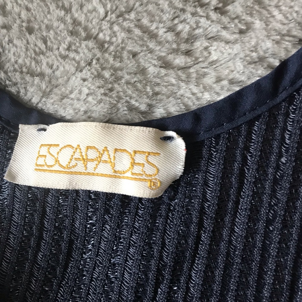 Edcapades Navy Blue Ribbed Tank Top - Picture 3 of 6